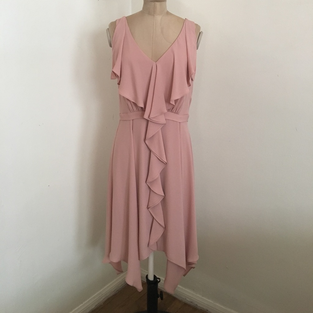 BCBGMAXAZRIA Ruffle Mini Dress